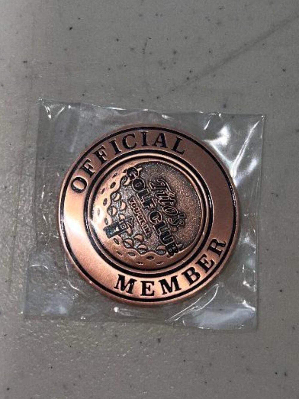 Tito's Vodka Golf Ball Marker